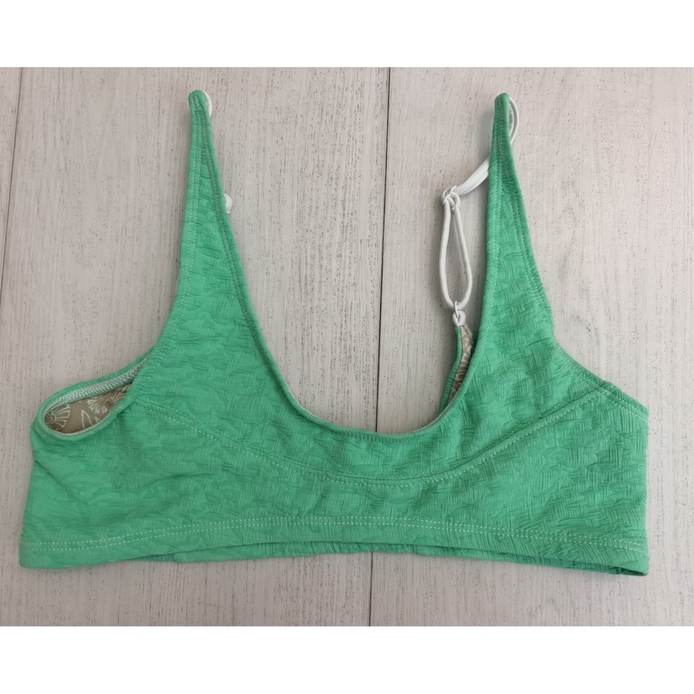 NWOT Free People Beach Free-est Farrah Bikini Top Sz M Green